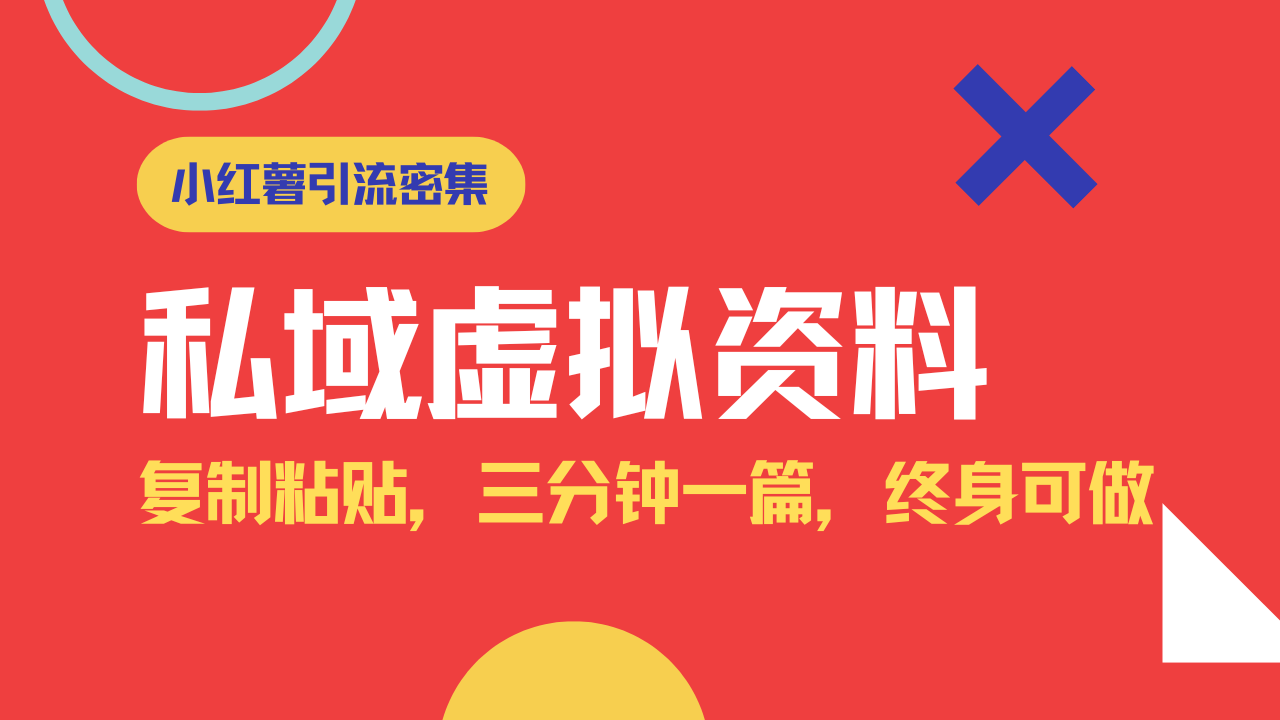 小红书引流私域旅游虚拟资料玩法，复制粘贴，三分钟一篇图文，日入1000...-快名资源网
