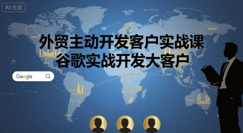 外贸主动开发客户实战课，谷歌实战开发大客户-快名资源网