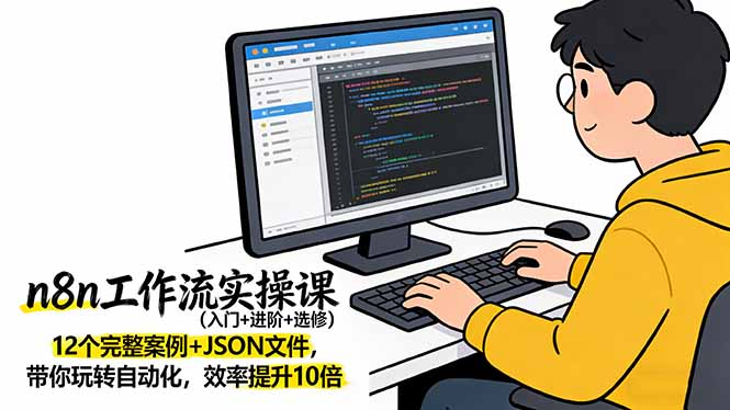 n8n工作流实操课(入门+进阶+选修-快名资源网
