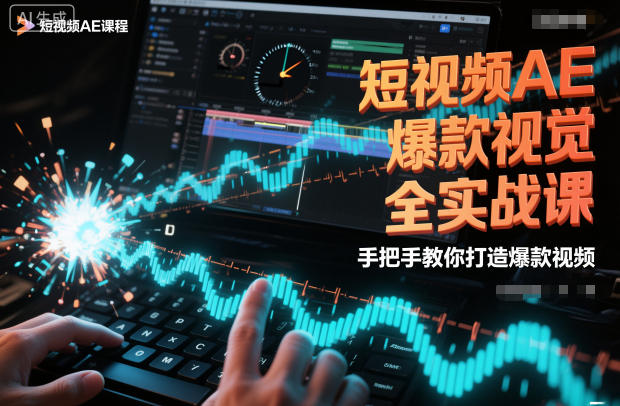 短视频AE爆款视觉全实战课，手把手教你打造爆款视频-青虫资源网