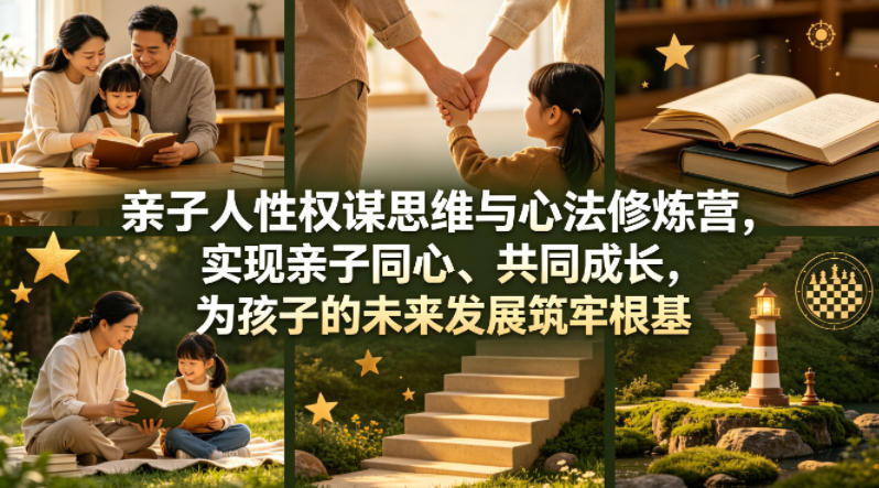 亲子人性权谋思维与心法修炼营，实现亲子同心、共同成长，为孩子的未来发展筑牢根基【音频】-快名资源网