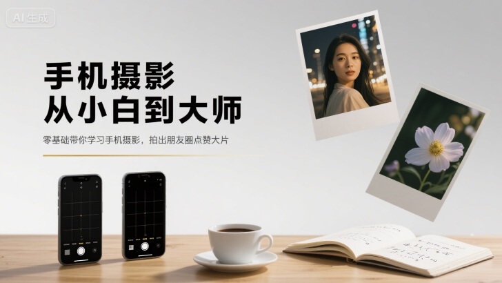 手机摄影从小白到大师，零基础带你学习手机摄影，拍出朋友圈点赞大片-快名资源网