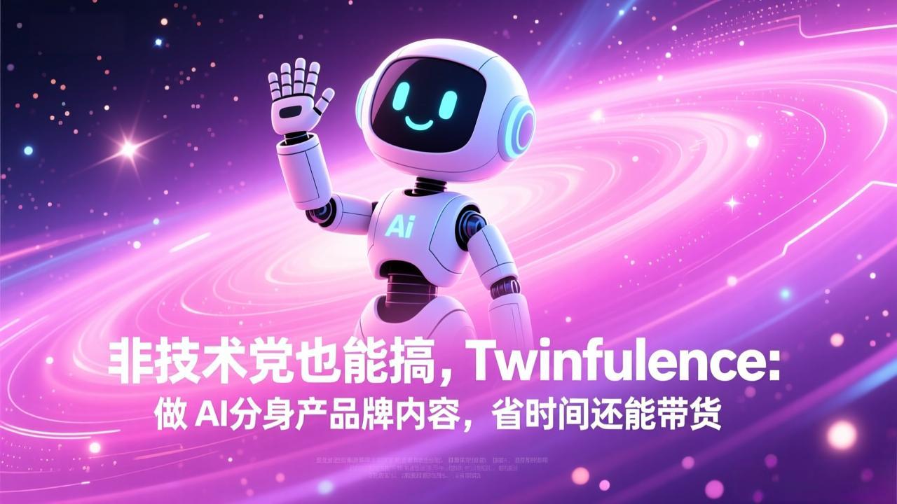 非技术党也能搞!Twinfluence:做 AI 分身产品牌内容,省时间还能带货-快名资源网