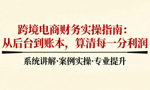 2025跨境电商财务实操指南-快名资源网