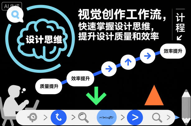 视觉创作工作流，快速掌握设计思维，提升设计质量和效率-快名资源网
