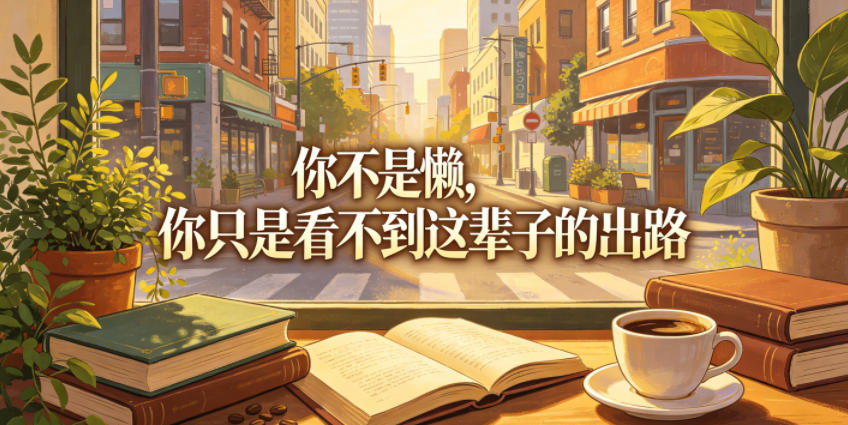 付费文章：你不是懒，你只是看不到这辈子的出路-快名资源网