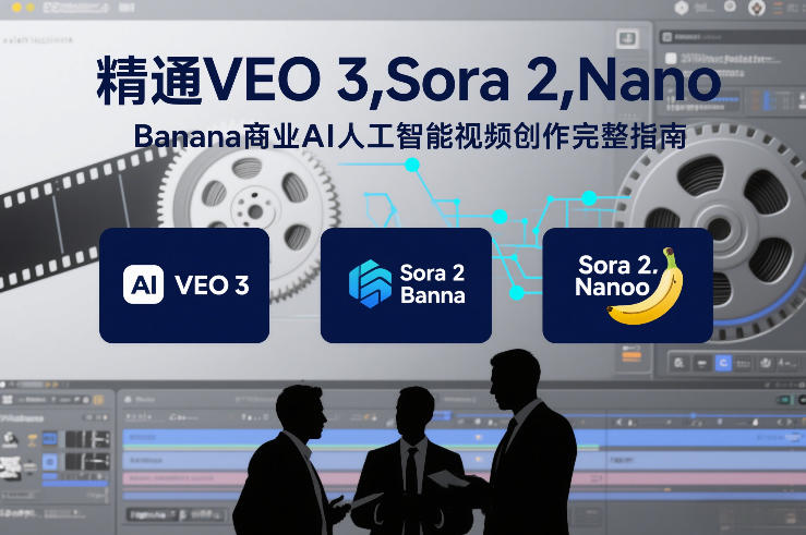精通VEO 3，Sora 2，Nano Banana商业AI人工智能视频创作完整指南-快名资源网