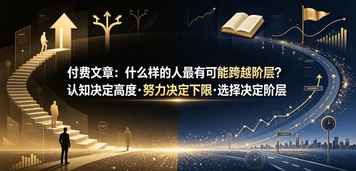 付费文章：什么样的人最有可能跨越阶层？认知决定高度·努力决定下限·选择决定阶层-快名资源网
