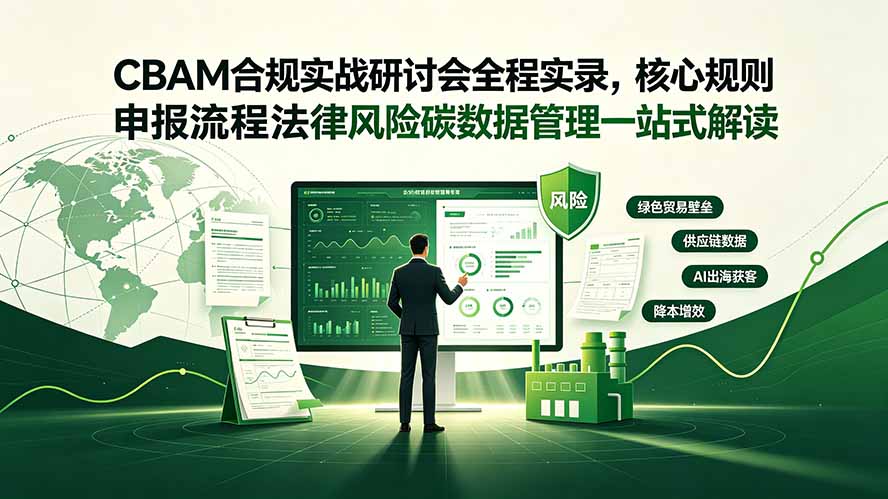 CBAM合规实战研讨会全程实录，核心规则申报流程法律风险碳数据管理一站式解读-青虫资源网