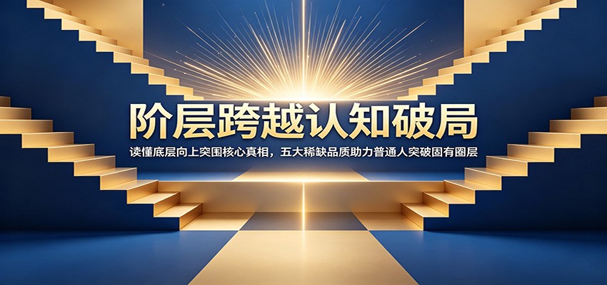 阶层跨越认知破局：读懂底层向上突围核心真相，五大稀缺品质助力普通人突破固有圈层-青虫资源网