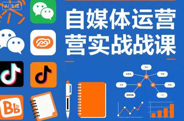 自媒体运营实战课，掌握一套系统的自媒体运营底层方法论，成为优秀的内容创作者-快名资源网