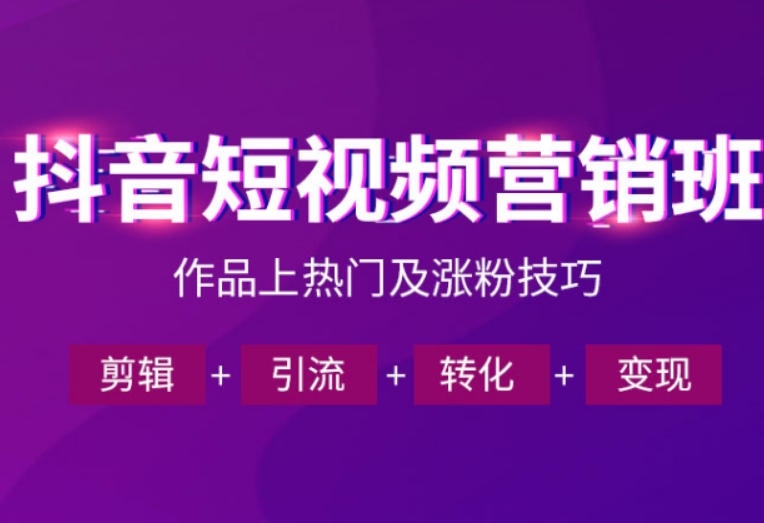 抖音短视频运营班，一门课学会作品上热门及涨粉技巧，引流转化剪辑变现(2026年5月)-快名资源网