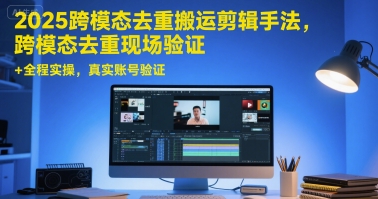 2025跨模态去重搬运剪辑手法，跨模态去重现场验证 +全程实操，真实账号验证-快名资源网