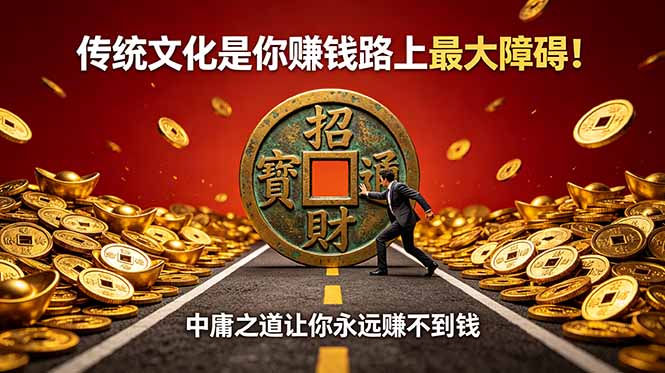 付费文章：传统文化是你赚钱路上最大障碍！中庸之道让你永远赚不到钱-快名资源网