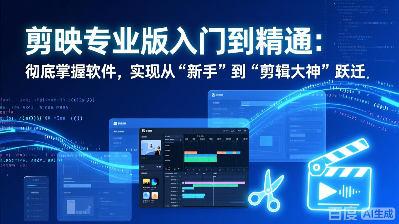 剪映专业版入门到精通：彻底掌握软件，实现从“新手”到“剪辑大神”跃迁-快名资源网