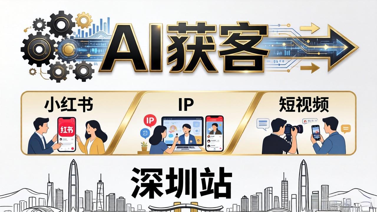 2026AI获客大课深圳站：4月17日-19日3天2夜拆透小红书+IP+短视频，老板操盘手必来-青虫资源网