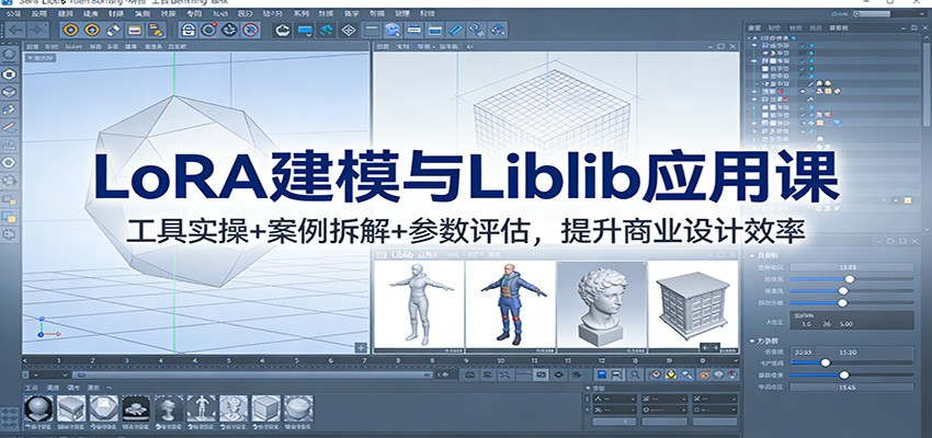 LoRA建模与Liblib应用课：工具实操+案例拆解+参数评估，提升商业设计效率-快名资源网