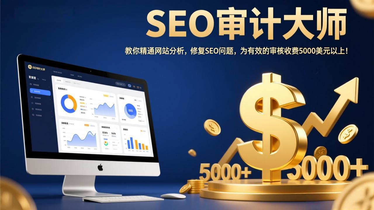 SEO审计大师：教你精通网站分析，修复SEO问题，为有效的审核收费5000美元以上！-快名资源网
