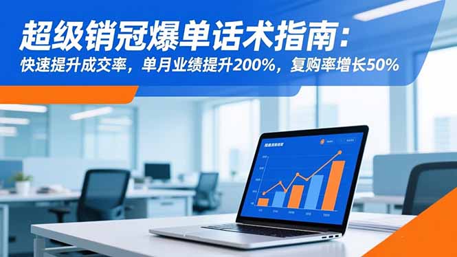 超级销冠爆单话术指南：快速提升成交率，单月业绩提升200%，复购率增长50%-快名资源网