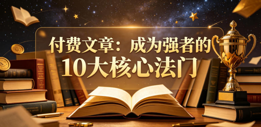 付费文章：成为强者的10大核心法门-快名资源网