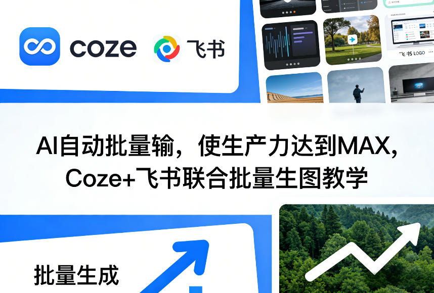 AI自动批量输，使生产力达到MAX，Coze+飞书联合批量生图教学-快名资源网