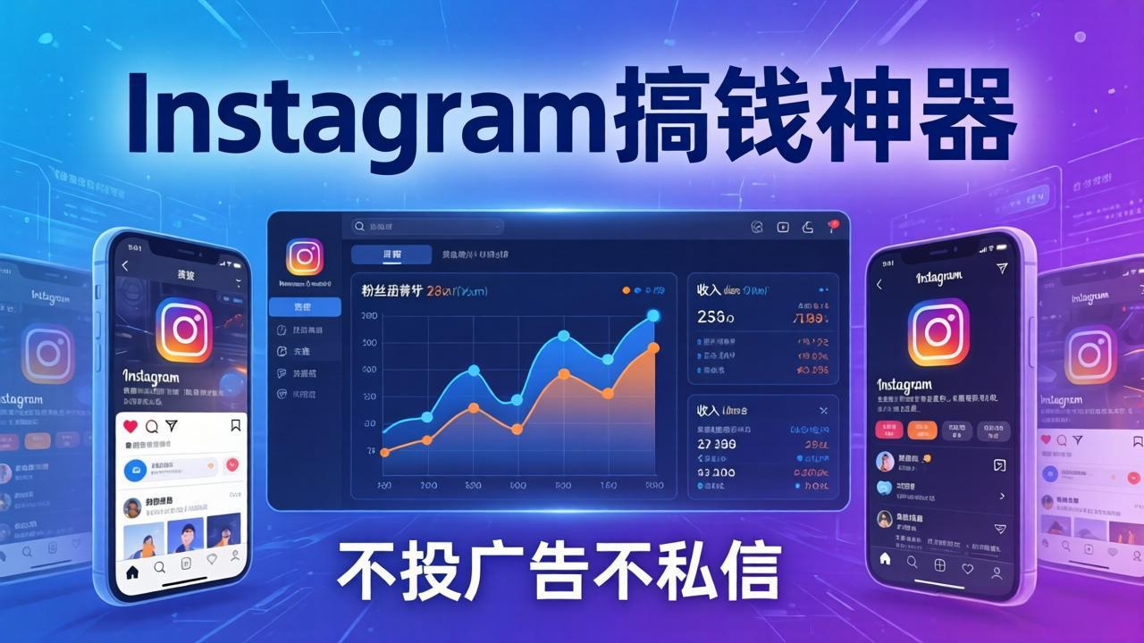 Instagram搞钱神器：月涨6万粉+月入5万刀，不投广告不私信，靠算法+低价产品-快名资源网