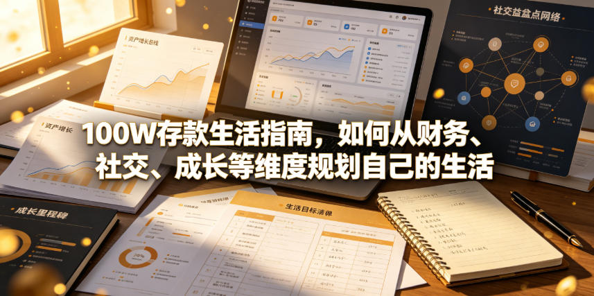 付费文章：100W存款生活指南，如何从财务、社交、成长等维度规划自己的生活-青虫资源网