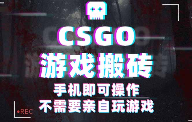 CSGO游戏挂机捡漏，单日扫货500+，年底小高峰上车可吃肉，手机即可操作...-快名资源网