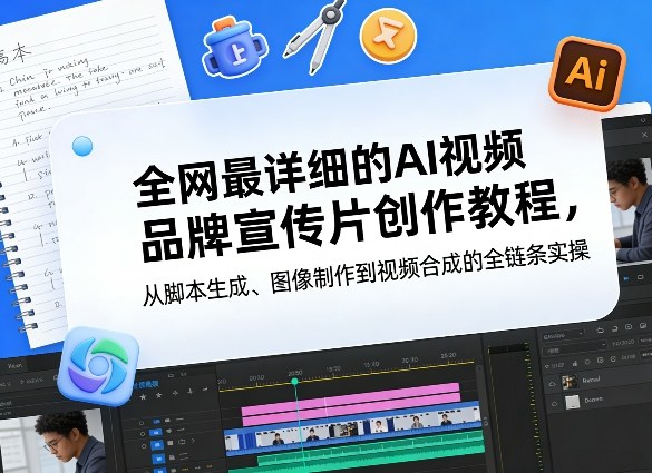 全网最详细的AI视频品牌宣传片创作教程，从脚本生成、图像制作到视频合成的全链条实操-快名资源网