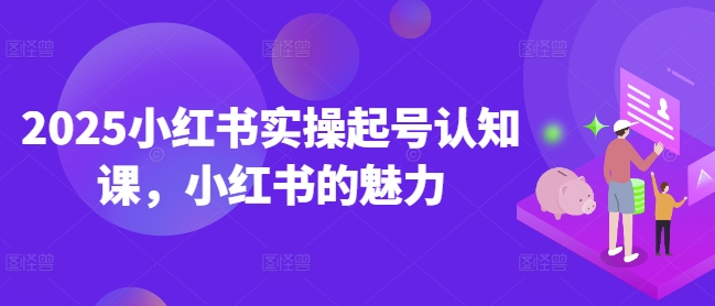 2025小红书实操起号认知课，小红书的魅力-快名资源网