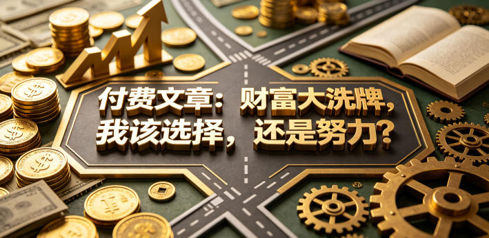 付费文章：财富大洗牌，我该选择，还是努力？-快名资源网