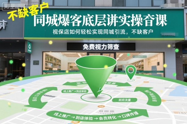 同城爆客底层实操课，视保店如何轻松实现同城引流，不缺客户！-快名资源网