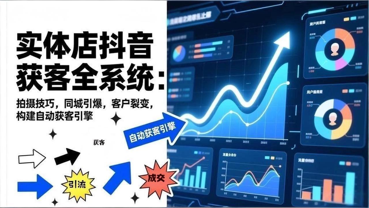 2026实体店抖音获客全系统：拍摄技巧，同城引爆，客户裂变，构建自动获客引擎-快名资源网