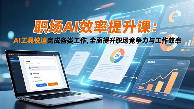 职场AI效率提升课：AI工具快速完成各类工作,全面提升职场竞争力与工作效率-快名资源网