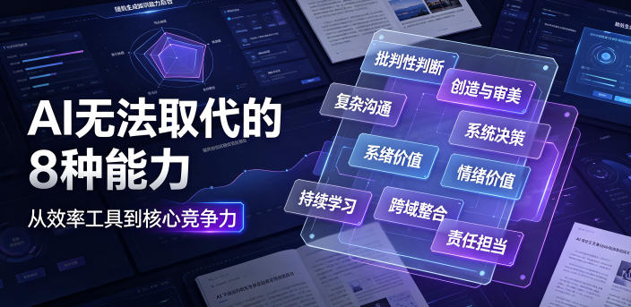 付费文章：AI无法取代的8种能力-青虫资源网