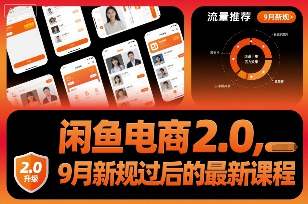 闲鱼电商2.0，9月新规过后的最新课程-快名资源网