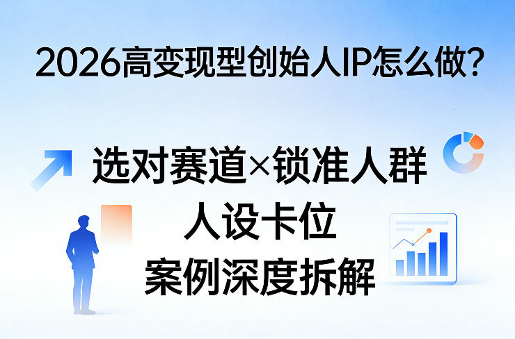 2026高变现型创始人IP怎么做？选对赛道×锁准人群×人设卡位×案例深度拆解-快名资源网