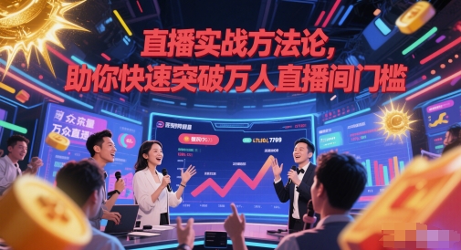 直播实战方法论，助你快速突破万人直播间门槛-快名资源网