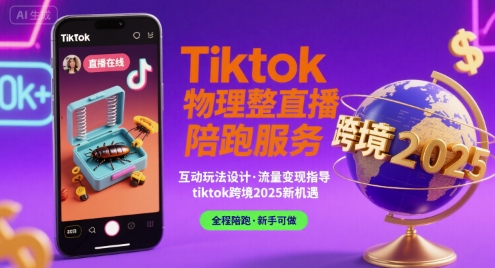 Tiktok物理整蛊直播陪跑服务-tiktok跨境2025-快名资源网
