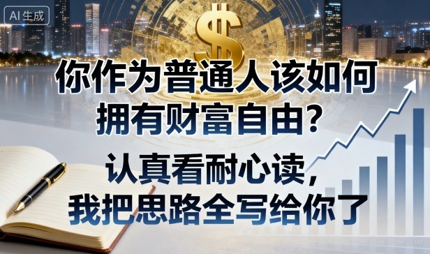 付费文章：你作为普通人该如何拥有财富自由？认真看耐心读，我把思路全写给你了-快名资源网