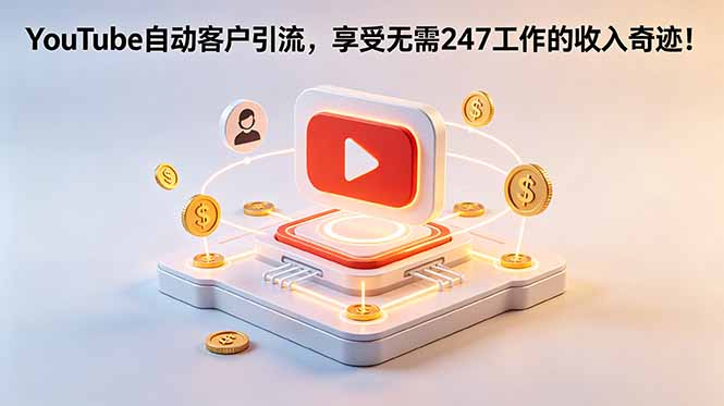 YouTube 自动客户引流，享受无需 247 工作的收入奇迹！【原创双语字幕】-快名资源网