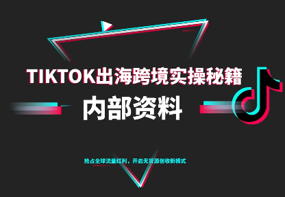 TikTok跨境电商0-1搭建运营(更新10月)-快名资源网