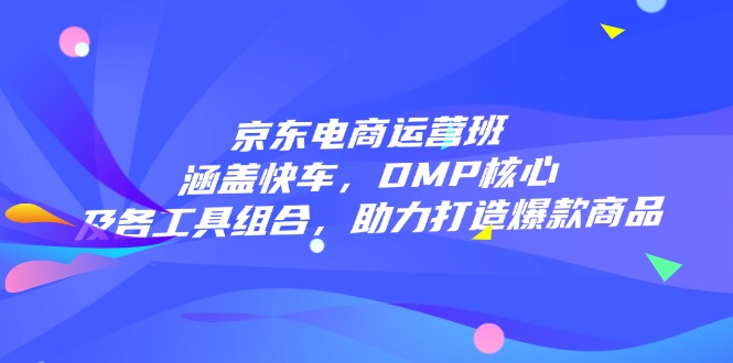 京东电商运营班：涵盖快车，DMP核心及各工具组合，助力打造爆款商品-快名资源网