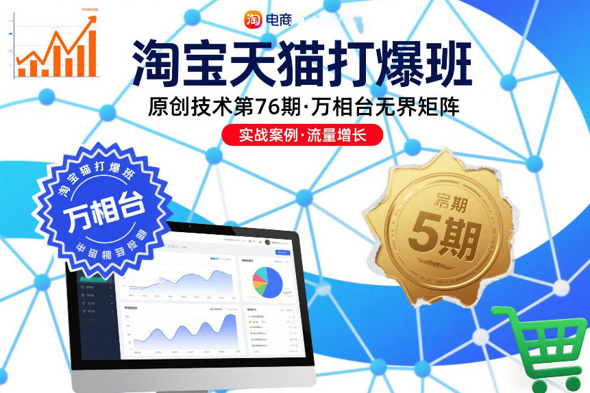淘宝天猫打爆班原创技术第76期，万相台无界矩阵-快名资源网
