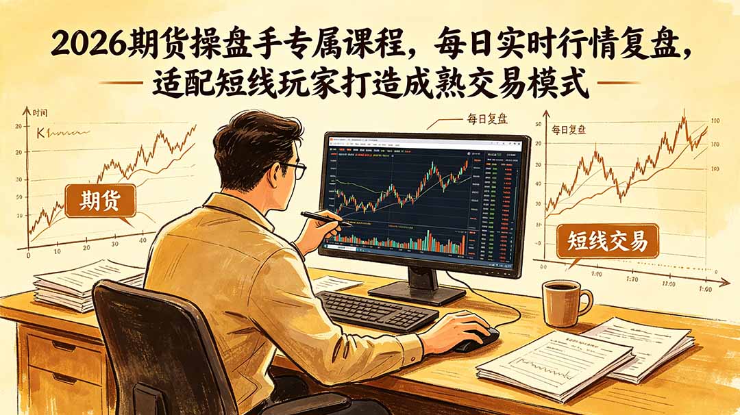 2026期货操盘手专属课程-更新6月，每日实时行情复盘，适配短线玩家打造成熟交易模式-快名资源网