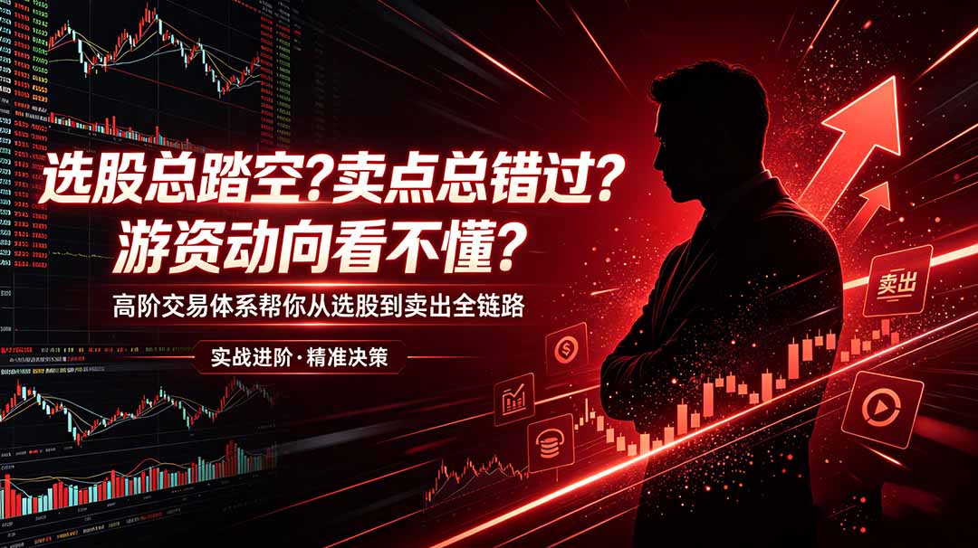 选股总踏空？卖点总错过？游资动向看不懂？高阶交易体系帮你从选股到卖出全链路(更新6月-快名资源网