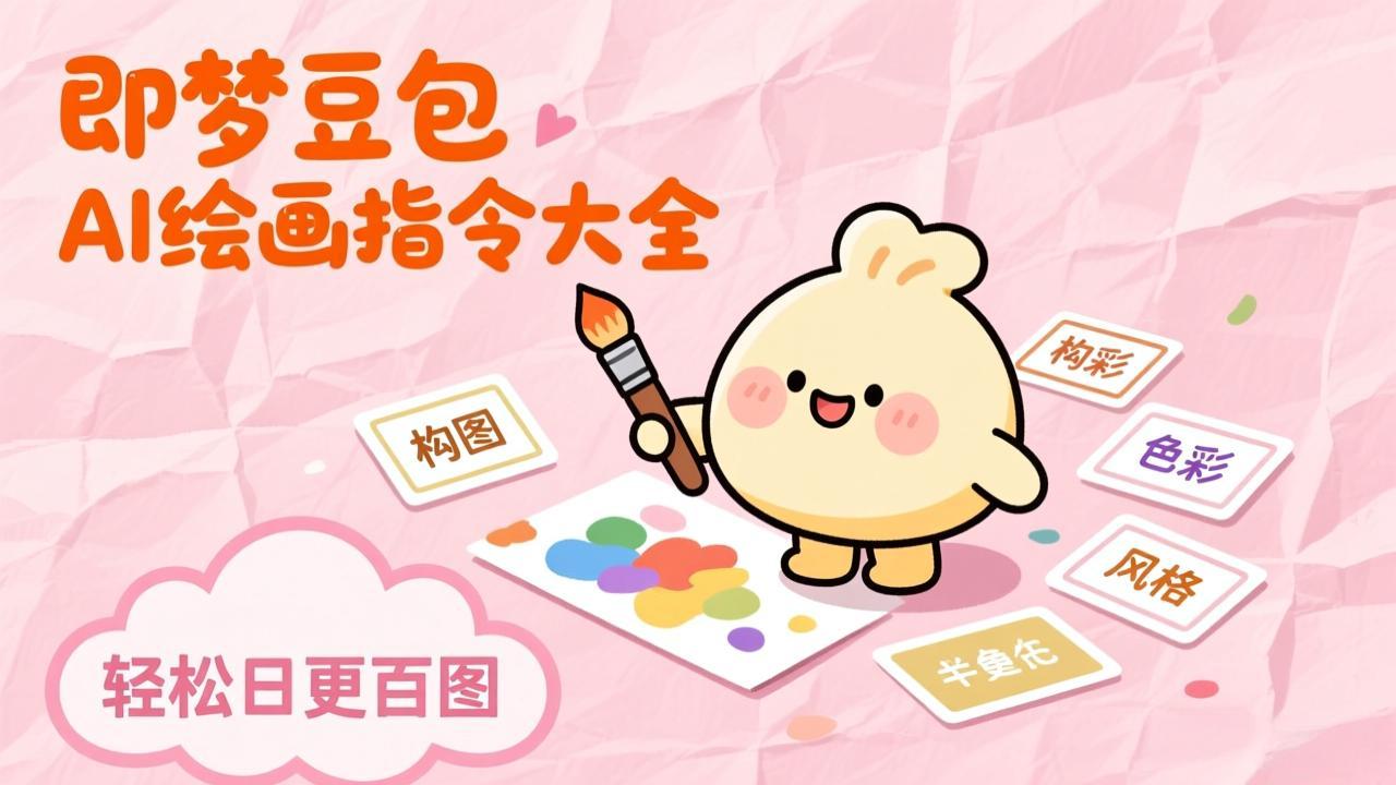 即梦豆包AI绘画指令大全：海量关键词库一键复制，出图效率提升10倍，轻松日更百图-快名资源网