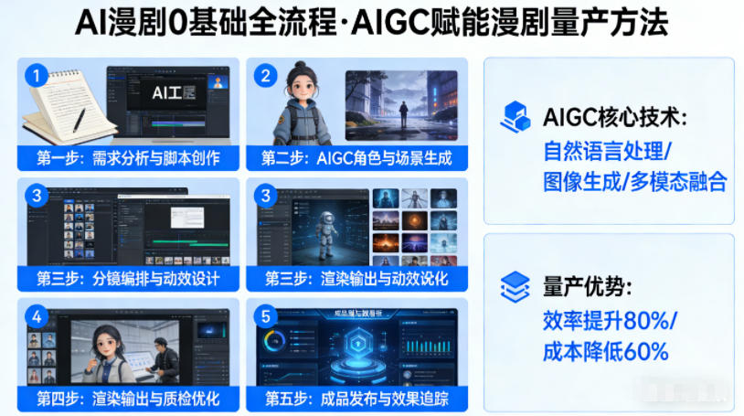 AI漫剧0基础全流程，快速掌握AIGC赋能的漫剧量产方法-快名资源网