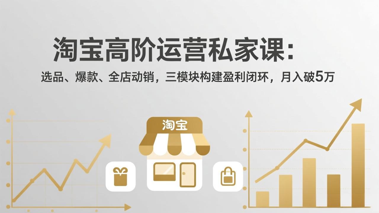 淘宝高阶运营私家课(更新26年4月18-快名资源网