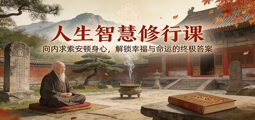 人生智慧修行课：向内求索安顿身心，解锁幸福与命运的终极答案-快名资源网